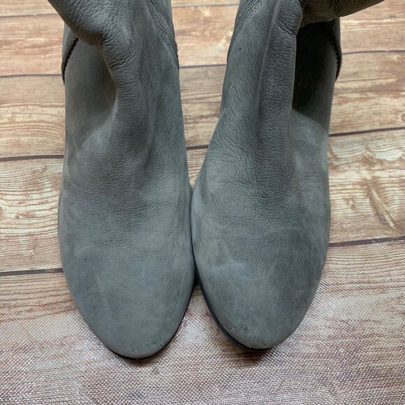 Ecco Ankle Boots Side Zip Nubuck Leather Heels Women’s Size 40 US 9 - 9.5 - Picture 12 of 16